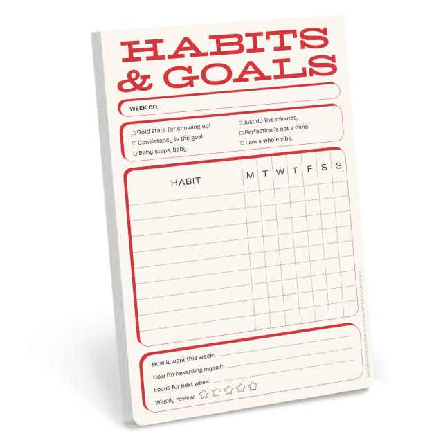 Habits & Goals Weekly Tracker